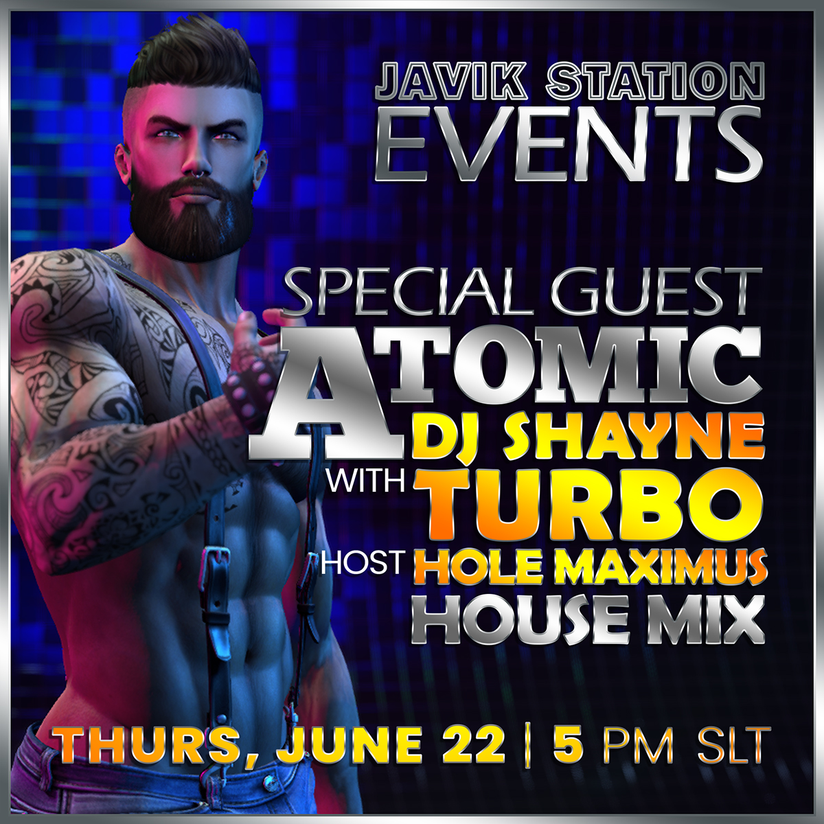 THURSDAY: ATOMIC with DJ SHAYNE TURBO @ JAVIK STATION!