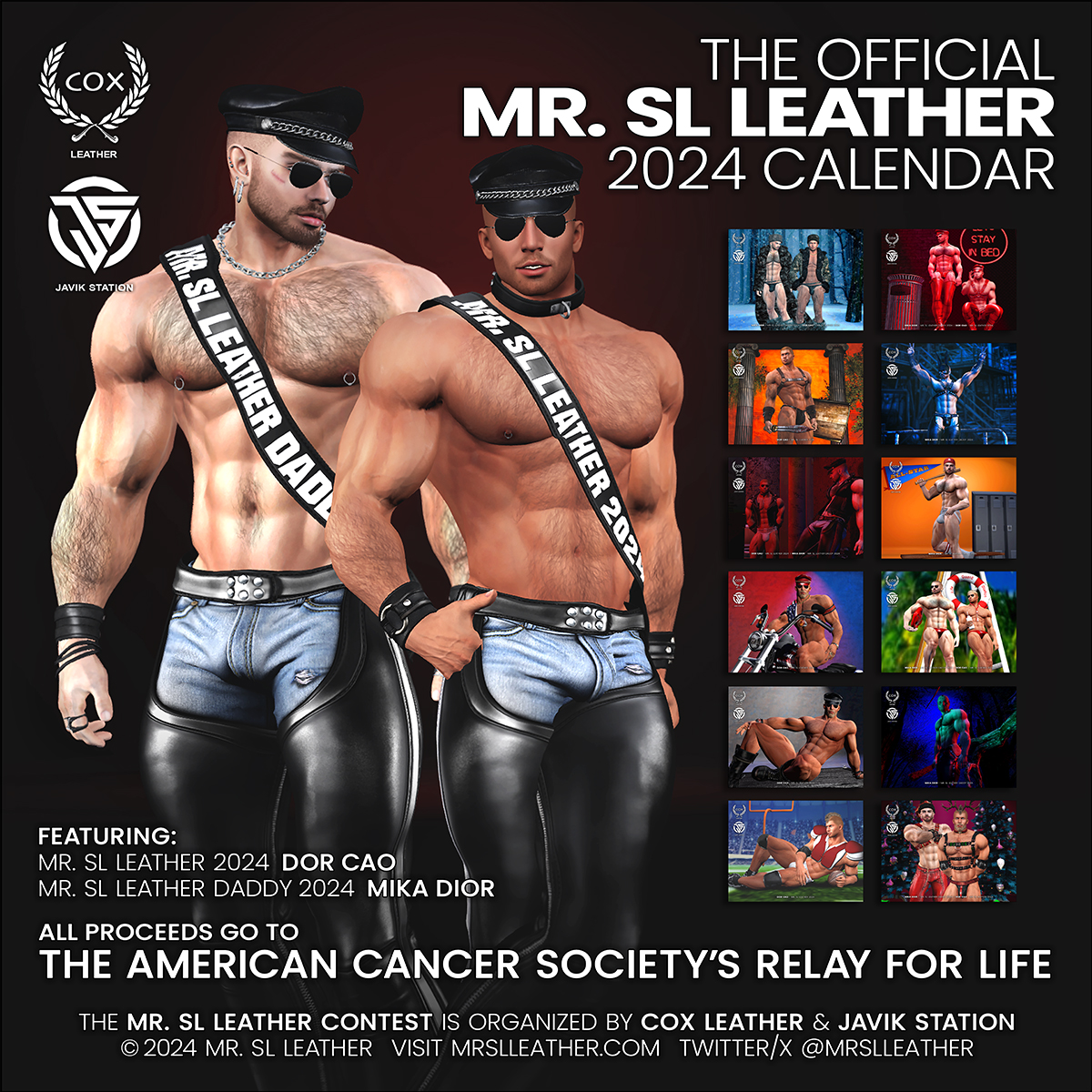 THE OFFICIAL MR. SL LEATHER 2024 CALENDAR!